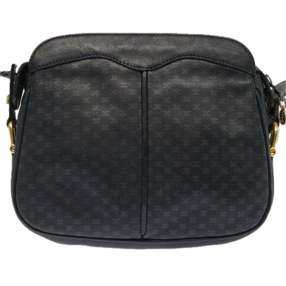 CELINE Macadam Canvas Shoulder Bag Navy - Picture 3 of 12